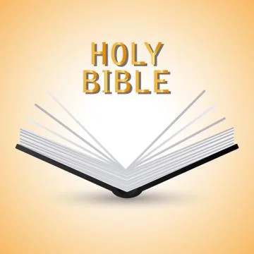 Bible design. Book icon. Flat illustration Illustration