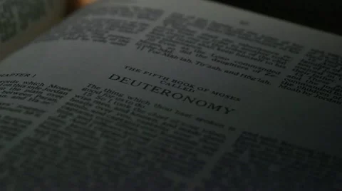 Bible-Deuteronomy Stock Footage 12366669