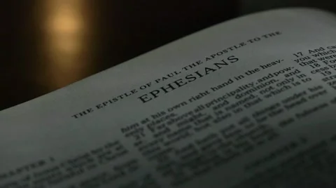 Bible-Ephesians Video stock 12290328