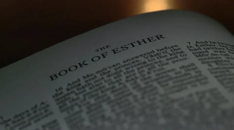Bible-Esther Video stock 12366614