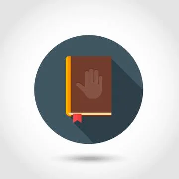 Bible flat icon Stock Illustration