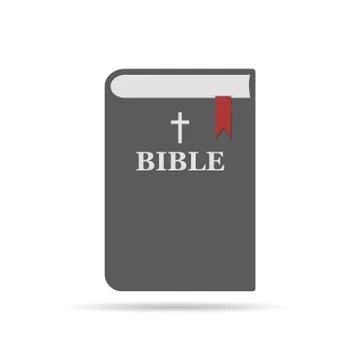 Bible flat icon. Vector illustration Stock Illustration