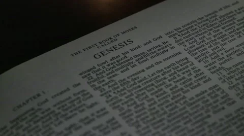 Bible-Genesis Stock Footage 12366500