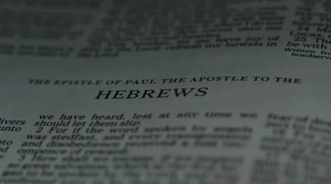 Bible-Hebrews Stock Footage 12290225