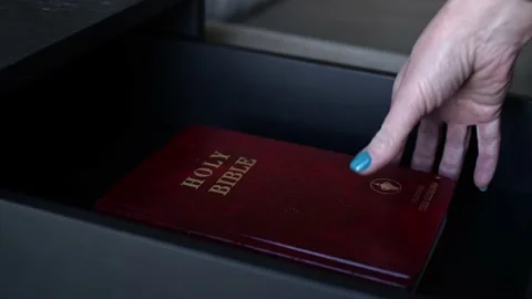 Bible in a hotel Stock Footage 182902528