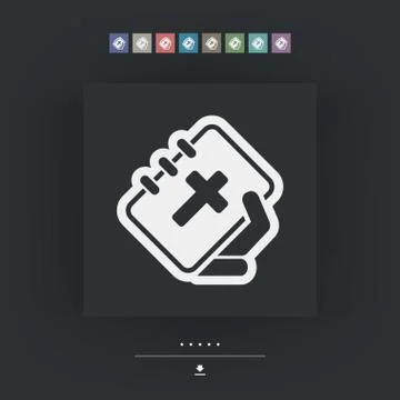 Bible icon Illustrazione stock