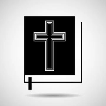 Bible icon isolated on white background Illustrazione stock