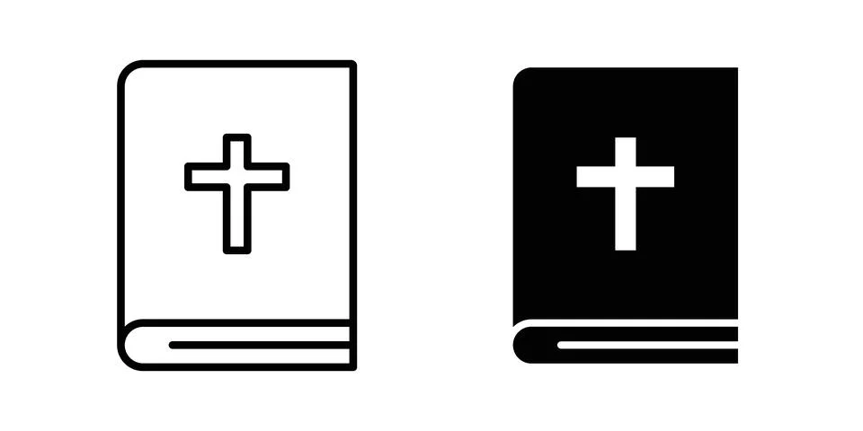 Bible icon vector design illustrations Illustrazione stock