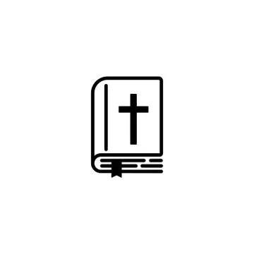 Bible icon. Vector on isolated white background. Eps 10 vector. Stock Illustration