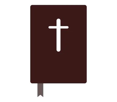 Bible icon on white background Stock Illustration