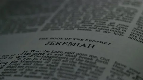 Bible-Jeremiah Stock Footage 12366180