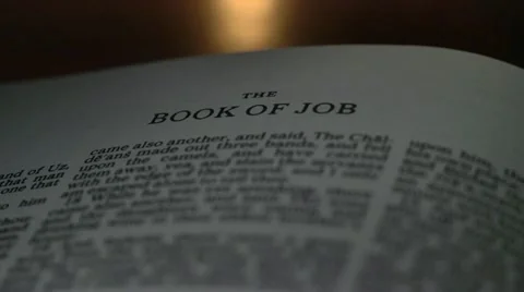 Bible-Job Stock Footage 12366164