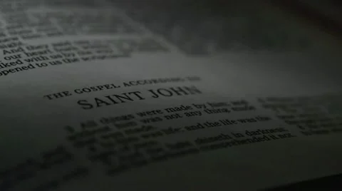 Bible-John Stock Footage 12290483
