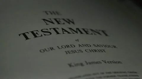Bible- New Testament Stock Footage 12290847