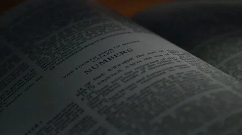 Bible-Numbers Stock Footage 12365818