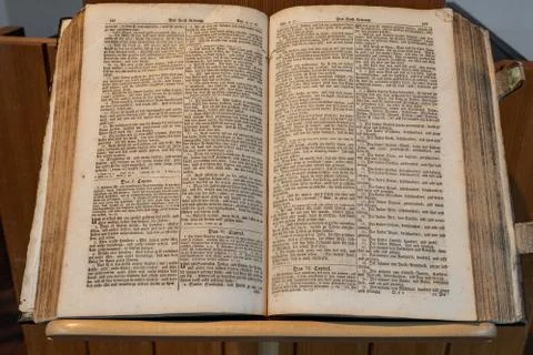 Bible is a open book . Stock Photos