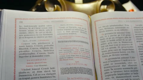 The Bible Opened To The Book Of Matthew Stock Footage 68142166