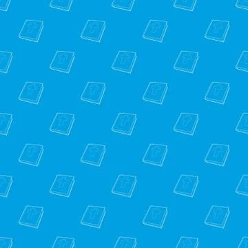 Bible pattern vector seamless blue Illustrazione stock