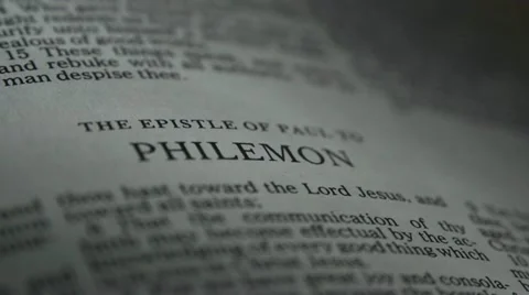 Bible-Philemon Stock Footage 12290531