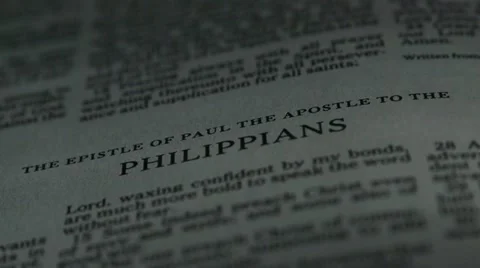 Bible-Philippians Video stock 12290388