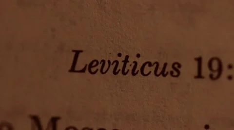 Bible portion on Leviticus 스톡 동영상 56164156
