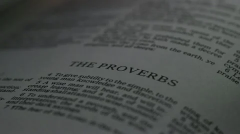 Bible-Proverbs Stock Footage 12365307