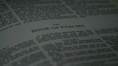 Bible-Psalms Stock Footage 12365122