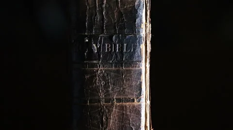 Bible Revealed by Light Stock Footage 59087359