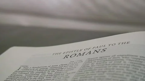 Bible Romans Focus 스톡 동영상 42008710