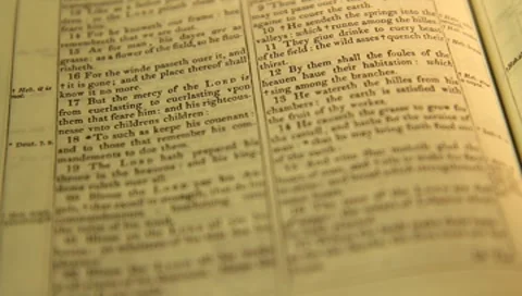 Bible soft focus Stock-Footage 8525856