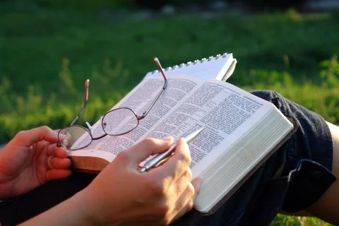 Bible study Stock Photos
