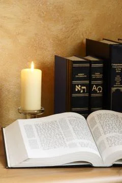 Bible study still life Stock Photos