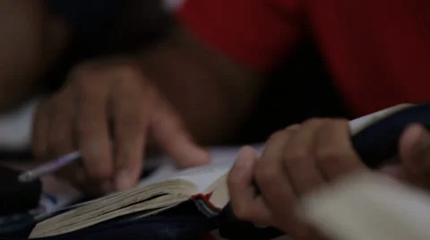 Bible Study in Vietnam Stock Footage 37351136