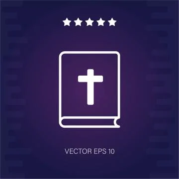 Bible vector icon Stock Illustration