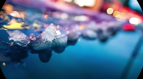 Bible Verse DANIEL 10:19 with bokeh effect of ice melting Видео 68853680
