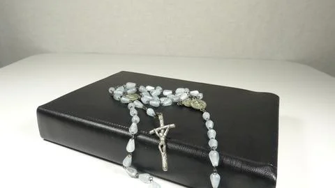 Bible on White Background 스톡 사진