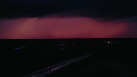 Biblical Lightning Strike in an Apocalyptic Storm Sky. Minnesota, USA Stock Footage 315520000