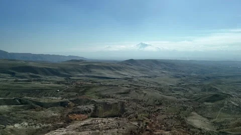 Biblical Mount Ararat from Charents Arch, Mount Ararat, Armenia Video stock 306278716