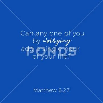 Biblical phrase from matthew gospel 6 Stock Illustration