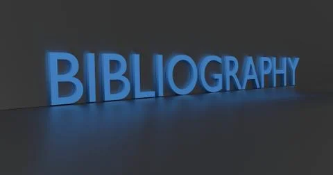 Bibliography Word Stock Illustration
