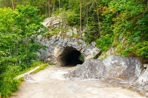 Bicaz Canyon in Romania, one of the most spectacular roads in Romania 写真素材