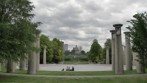 Bicentennial Capitol Mall State Park Nashville Tracking Shot Stock Footage 75463230