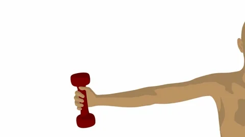 Bicep exercise Stock Footage 998958