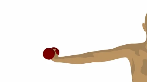 Bicep exercise Stock Footage 998959