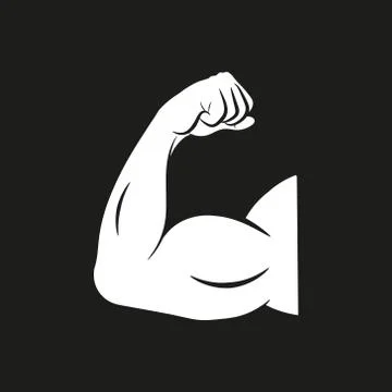 Biceps arm curl vector icon design. Isolated. Stock Illustration