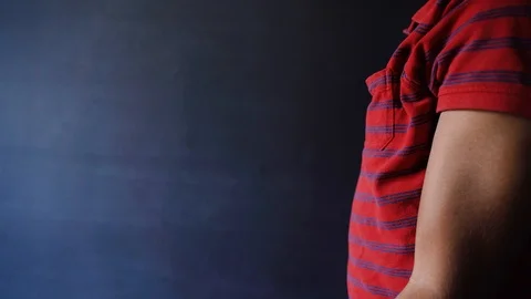 Biceps curl exercise using dumbbells Stock Footage 121443384