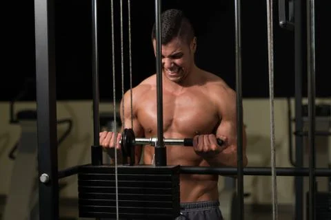 Biceps Exercise Stock Photos
