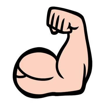 Biceps Flex Arm Vector Icon Stock Illustration
