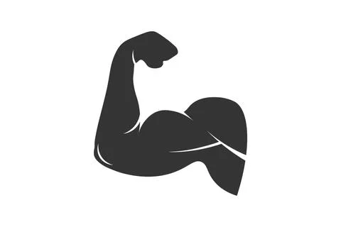 Biceps. Simple icon. Flat style element for graphic design. Vector EPS10 Stock Illustration
