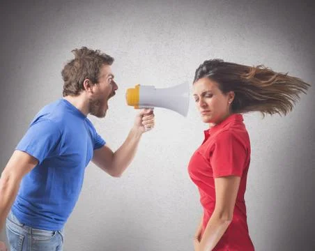 Bickering couple Stock Photos
